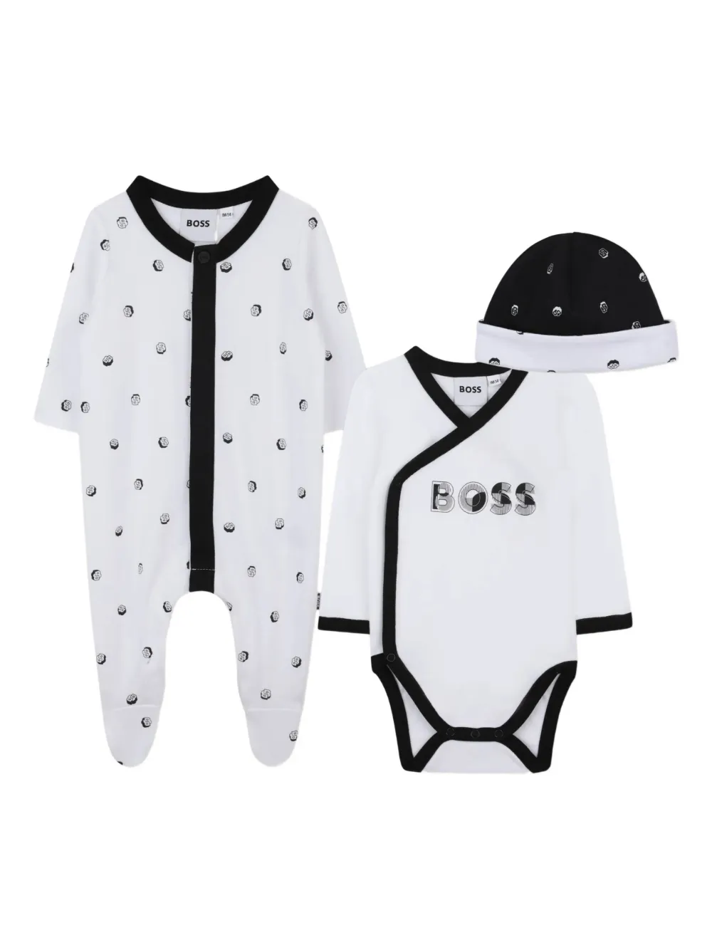 BOSS Kidswear Tutina a pois (4 pezzi) - Bianco