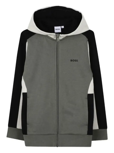 BOSS Kidswear colour-block hoodie