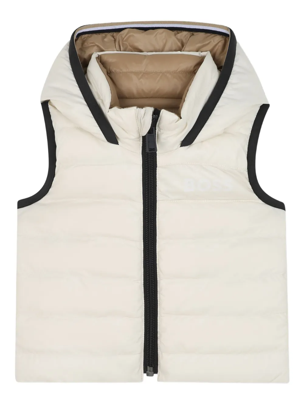 BOSS Kidswear romperwarmer met capuchon Bruin