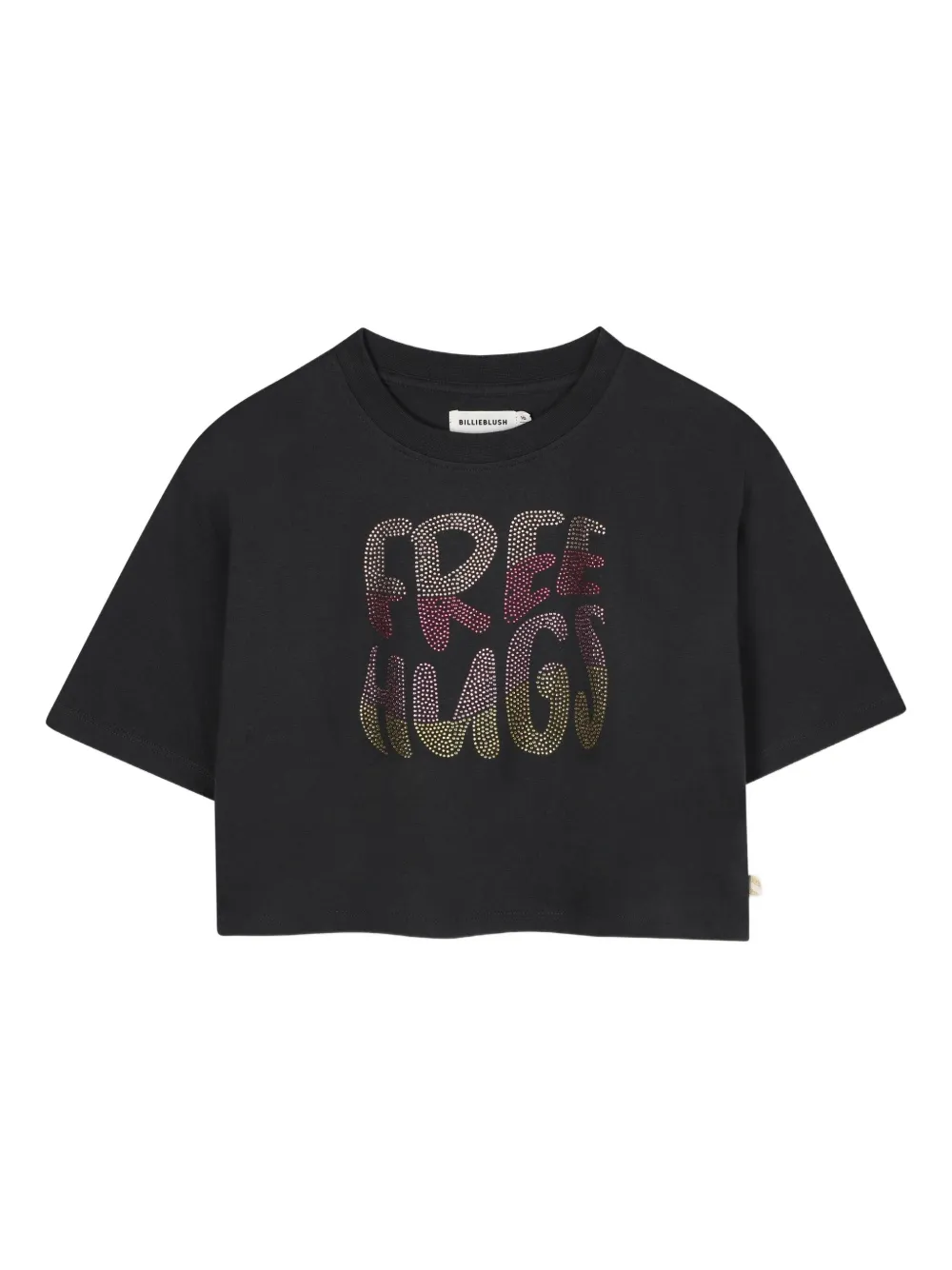 Billieblush Cropped T-shirt met grafische print Grijs