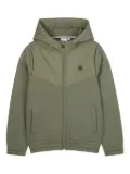 BOSS Kidswear hooded zip-up sweatshirt - Green