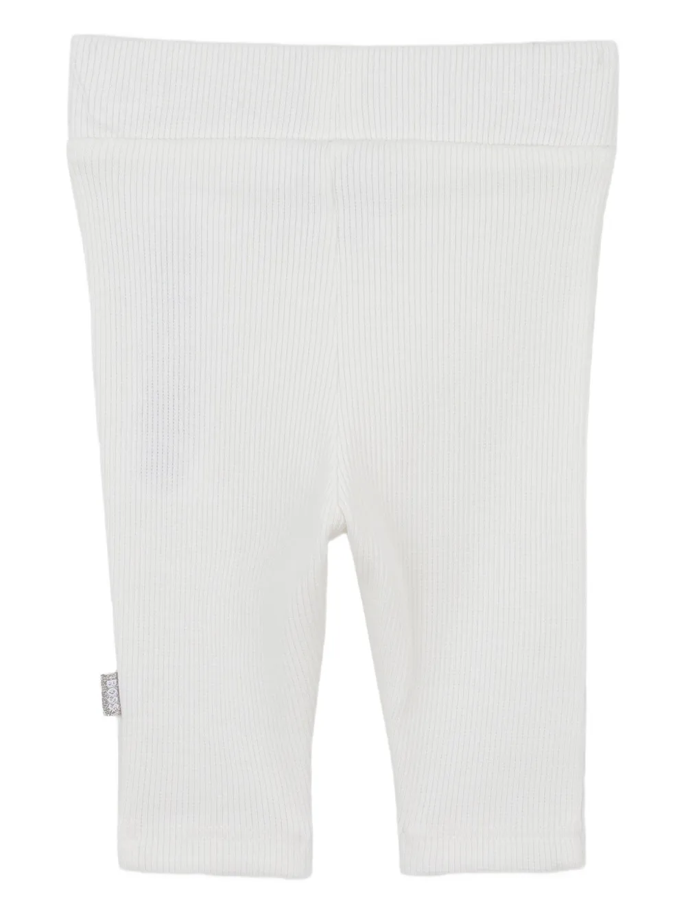 BOSS Kidswear Geribbelde peplum top en legging Beige