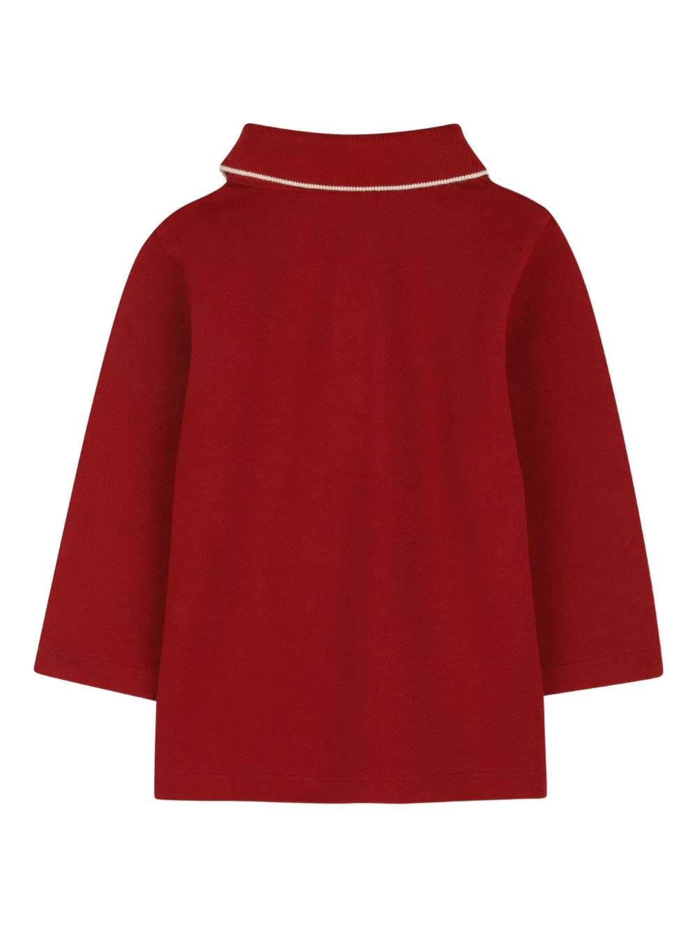 BOSS Kidswear Poloshirt met lange mouwen Rood