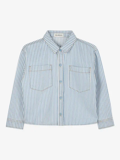 Billieblush camisa con botones y rayas estampadas