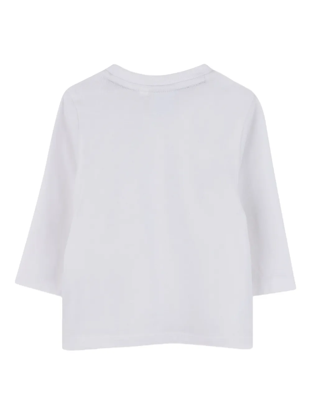 BOSS Kidswear T-shirt met lange mouwen Wit