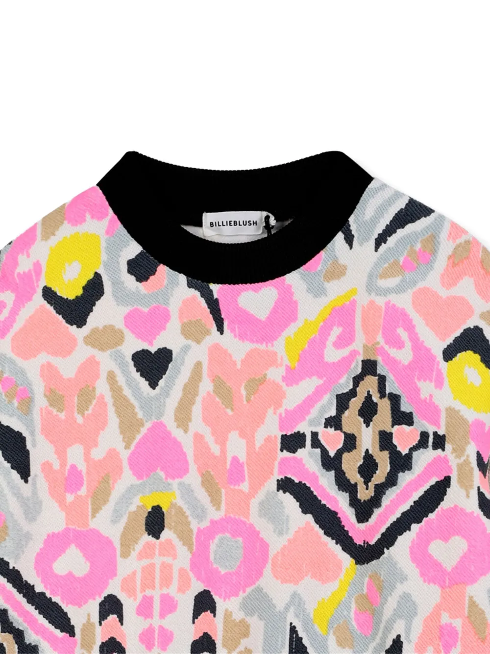 Billieblush Tulen sweaterjurk met print Roze