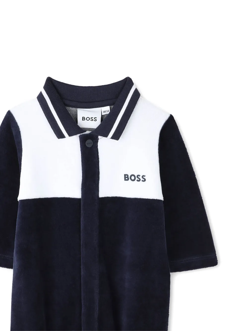BOSS Kidswear Pyjama met logoprint Blauw