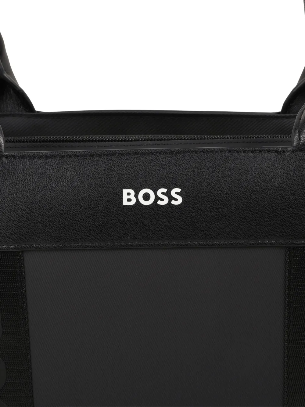 BOSS Kidswear Luiertas met logoprint Zwart