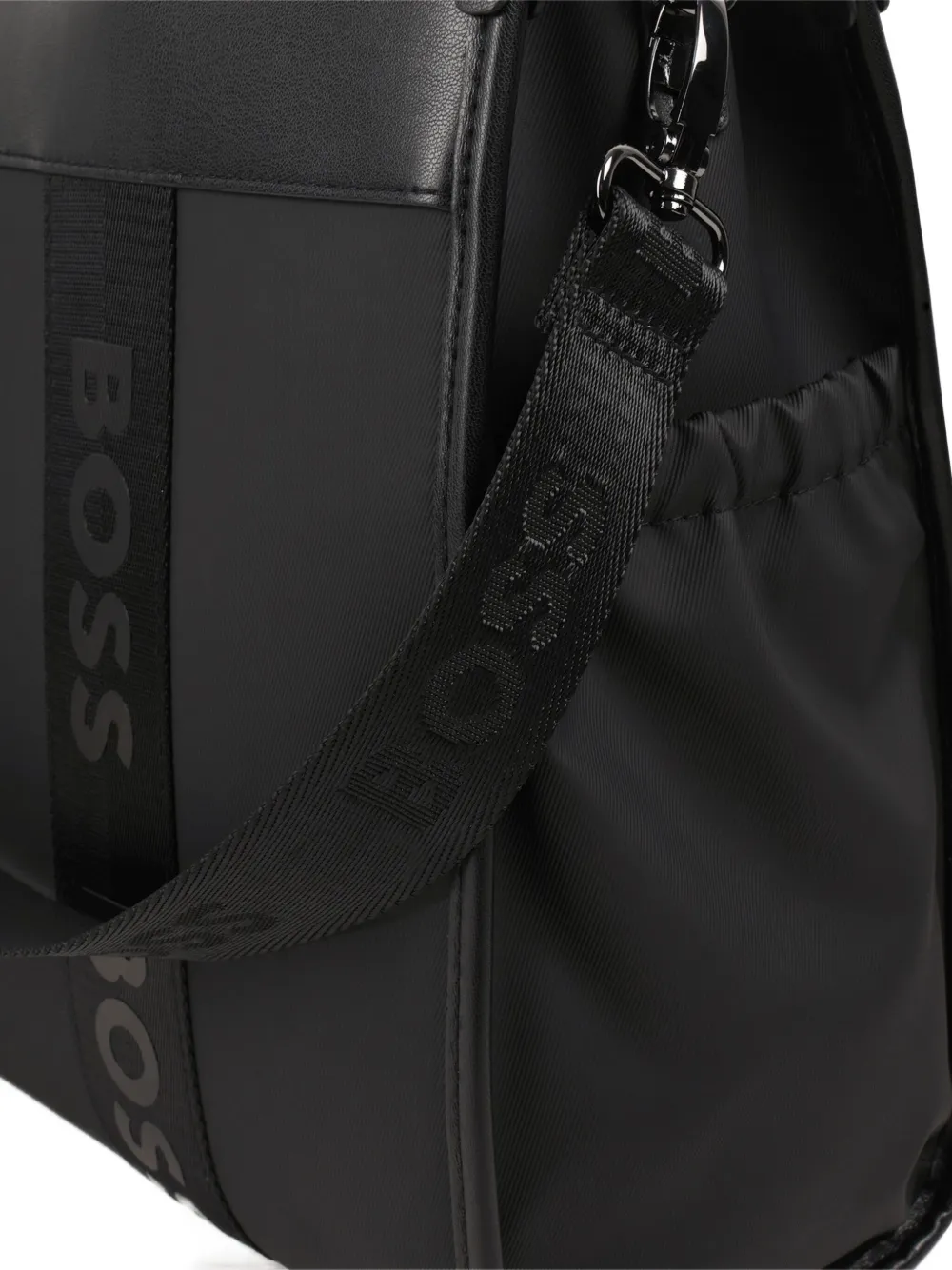 BOSS Kidswear Luiertas met logoprint Zwart