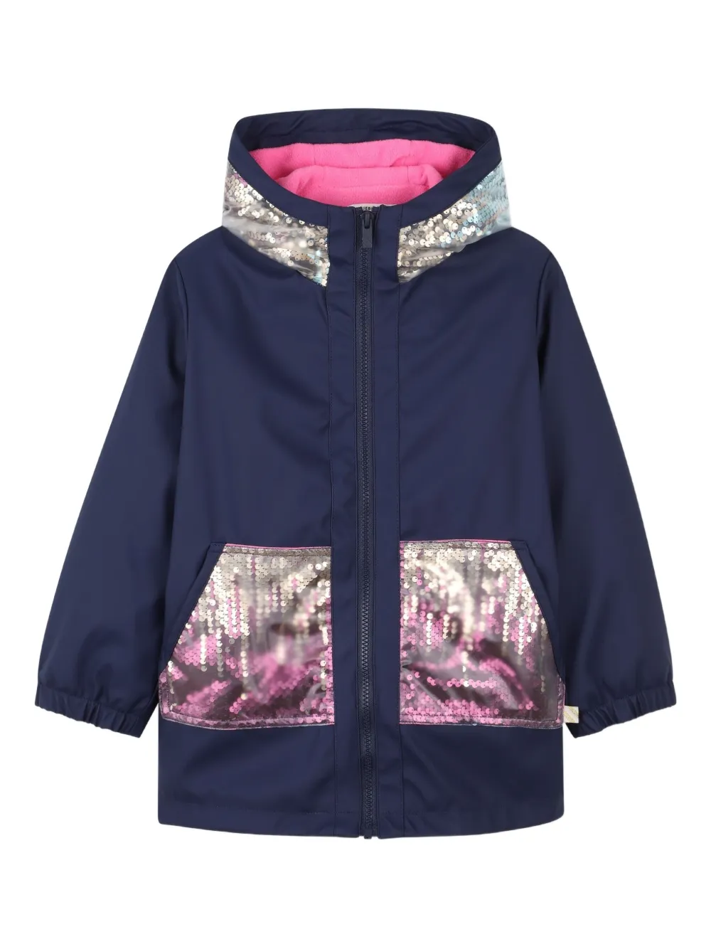 Billieblush Jack met pailletten en capuchon Blauw