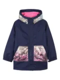 Billieblush sequin-embellished hooded jacket - Blue