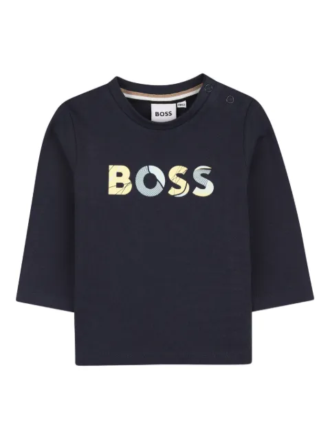 BOSS Kidswear t-shirt à manches longues et logo