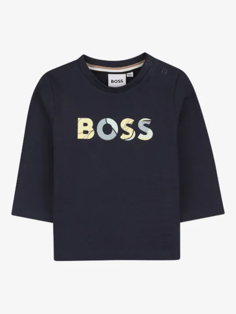 BOSS Kidswear long-sleeve logo T-shirt