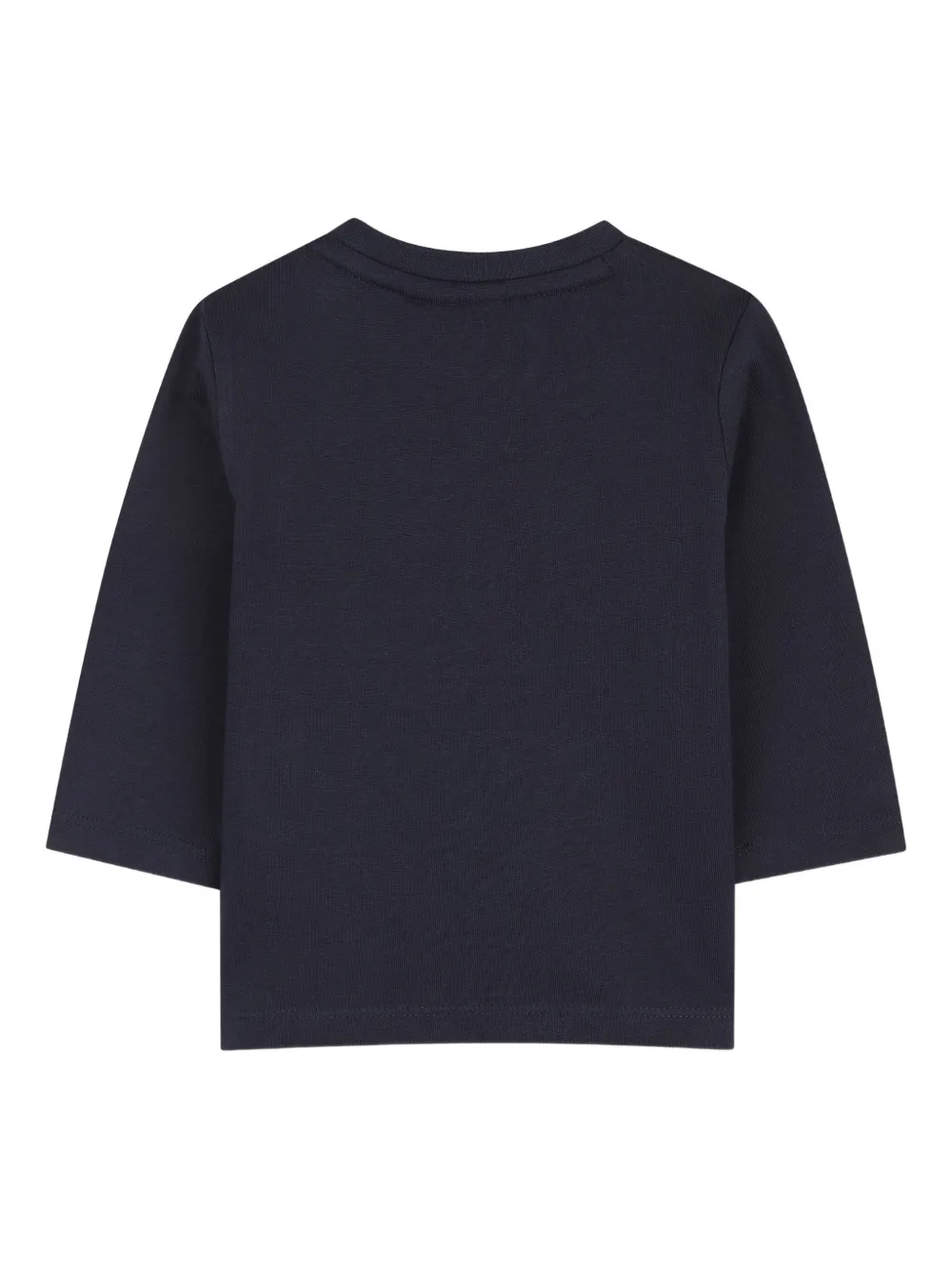 BOSS Kidswear long-sleeve logo T-shirt Blauw