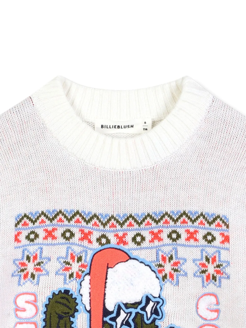 Billieblush Gebreide trui met grafische print Beige
