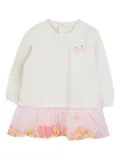 Billieblush tulle-hem sweatshirt dress - Neutrals