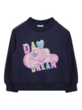 Billieblush sequin-embellished sweatshirt - Blue