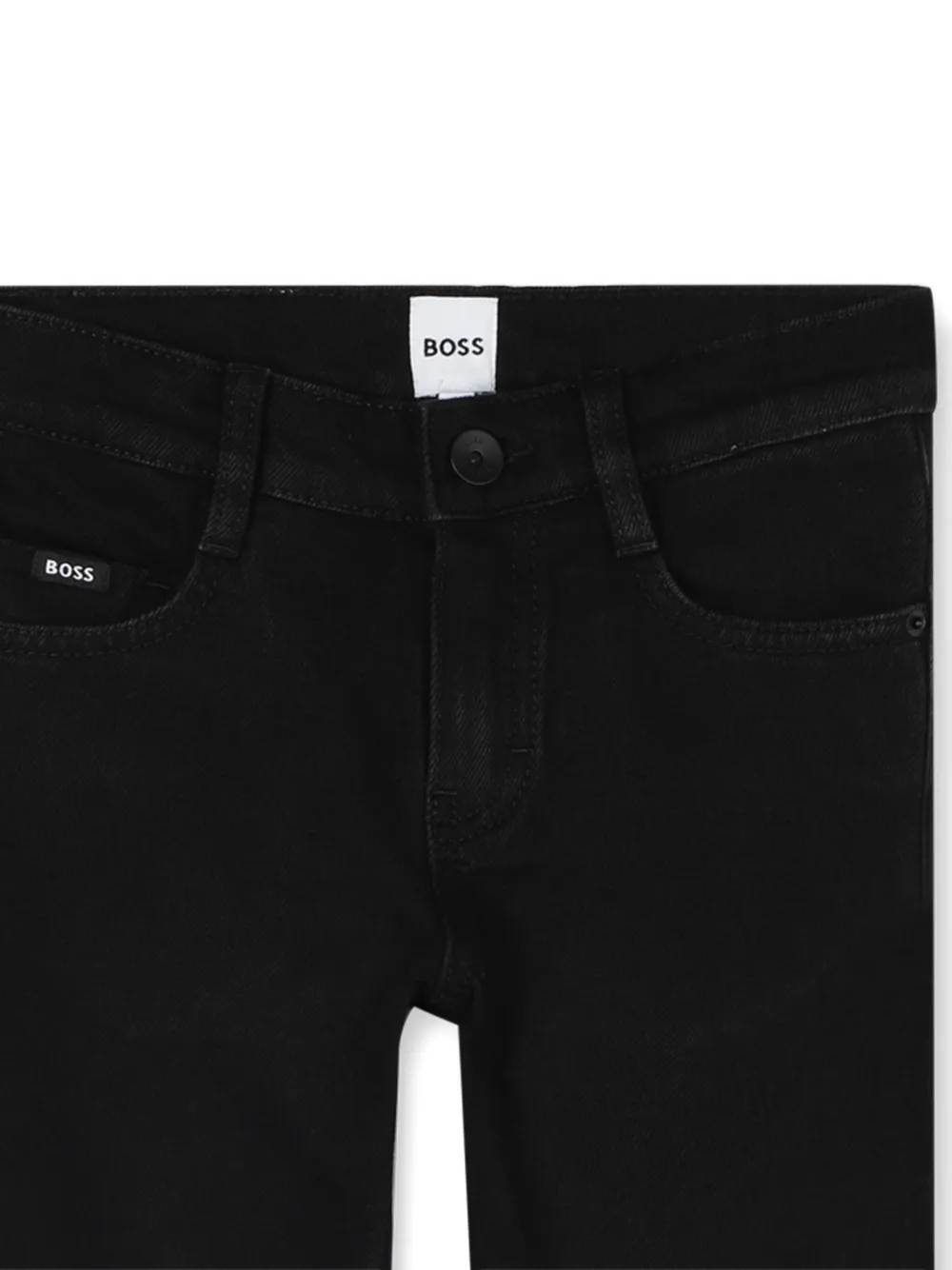 BOSS Kidswear Jeans met vijf zakken Zwart