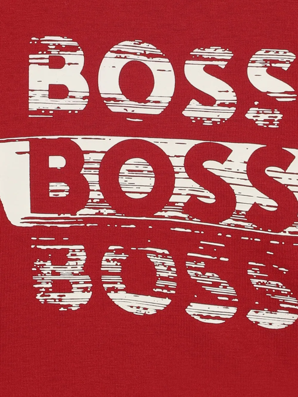 BOSS Kidswear T-shirt met grafische print Rood