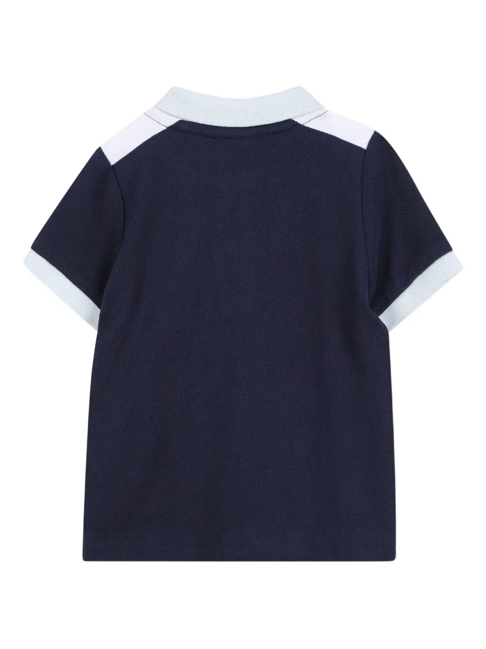 BOSS Kidswear Poloshirt met colourblocking Blauw