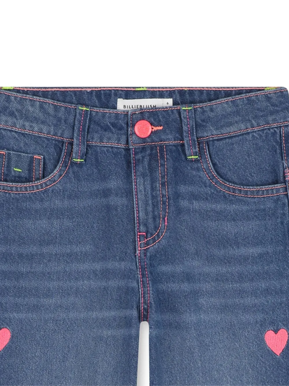Billieblush Jeans met geborduurd hart Blauw