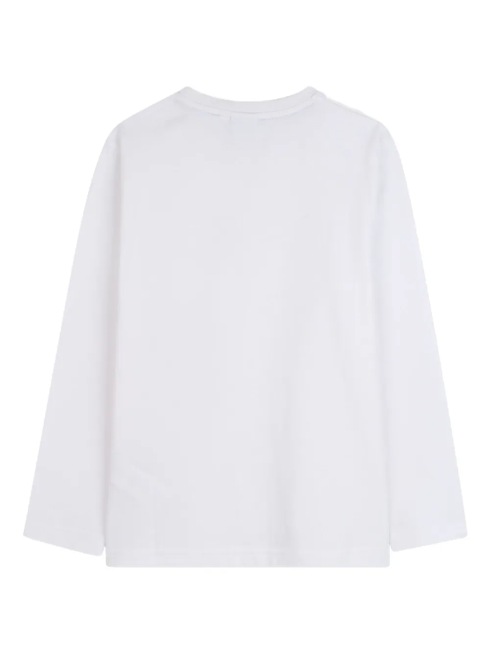 BOSS Kidswear T-shirt met lange mouwen Wit