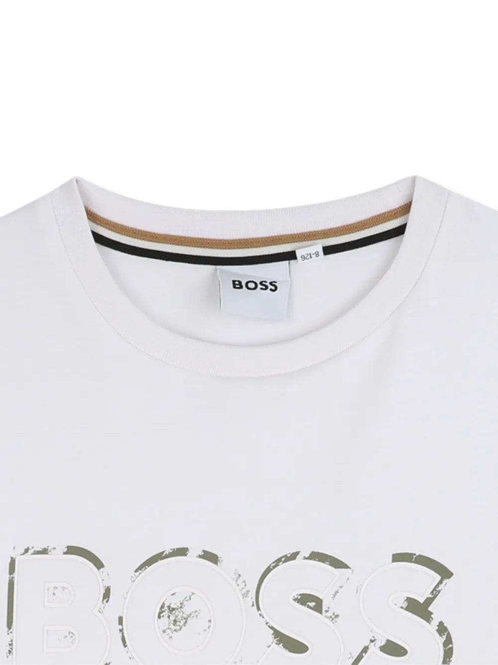 BOSS Kidswear T-shirt met lange mouwen Wit