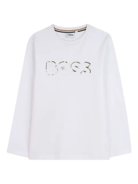 BOSS Kidswear logo-print long-sleeve T-shirt