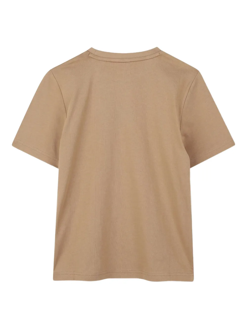 BOSS Kidswear T-shirt met metallic-logo Beige
