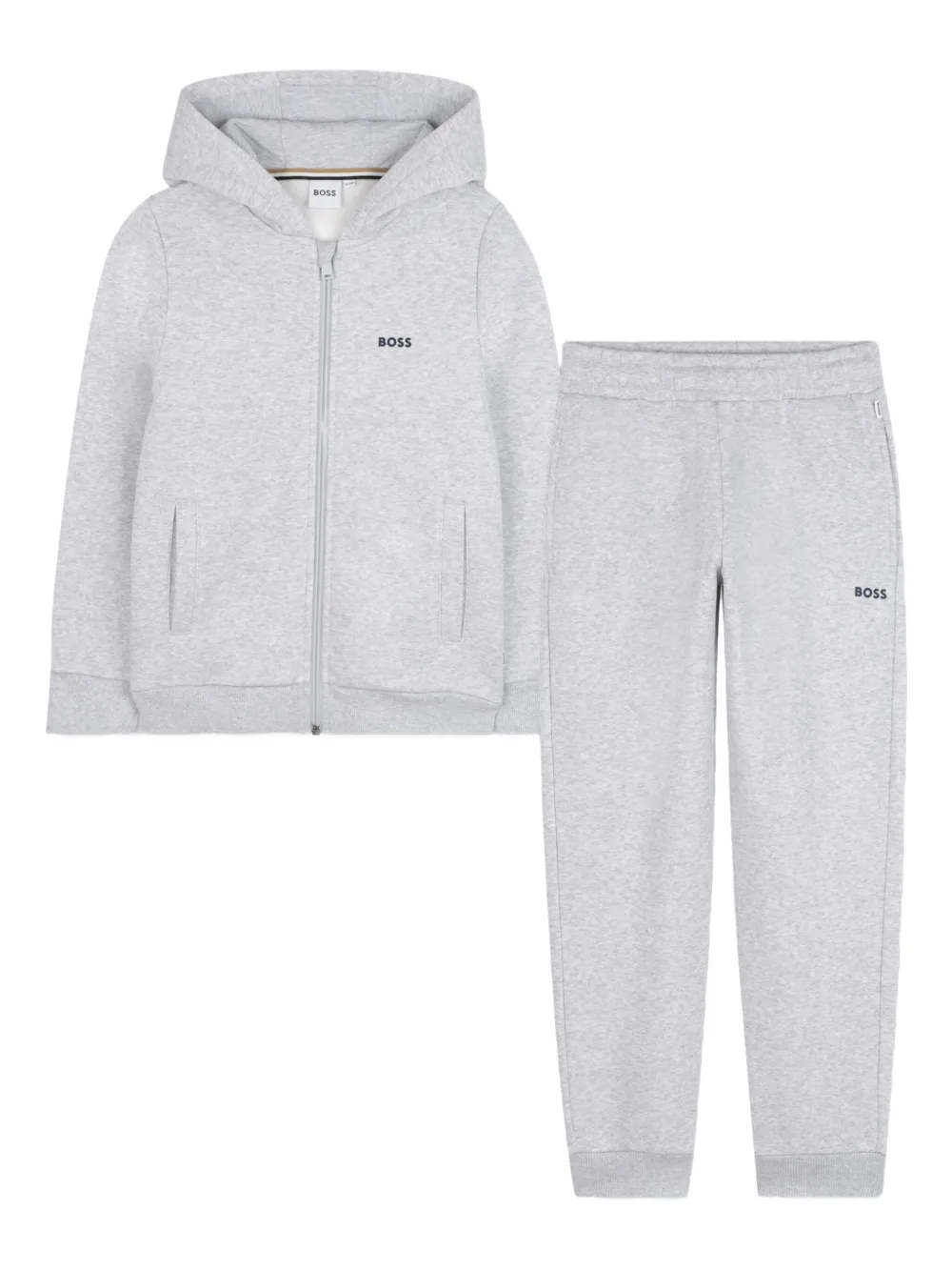 BOSS Kidswear Trainingspak met logoprint Grijs