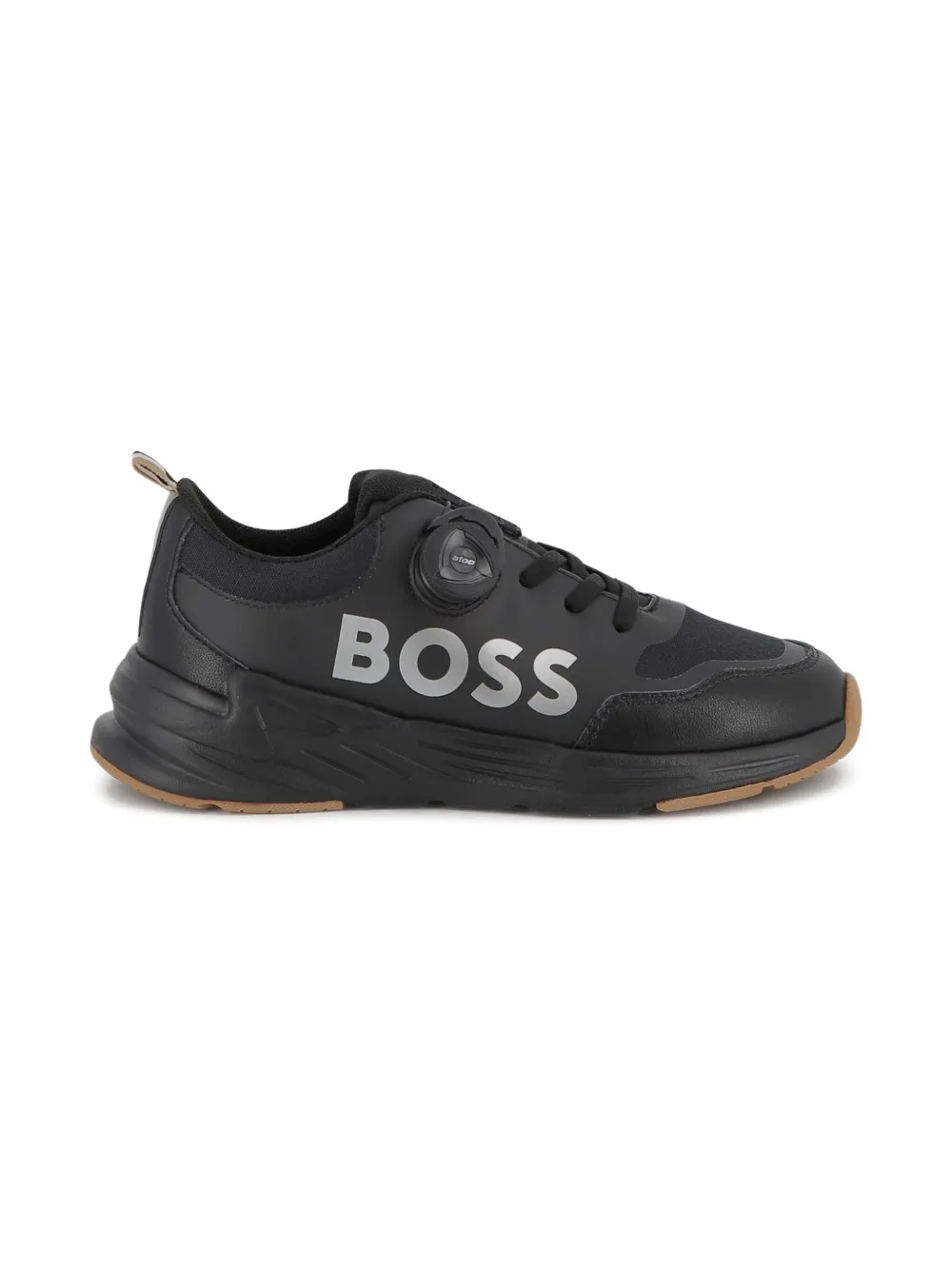 BOSS Kidswear logo-print sneakers Black