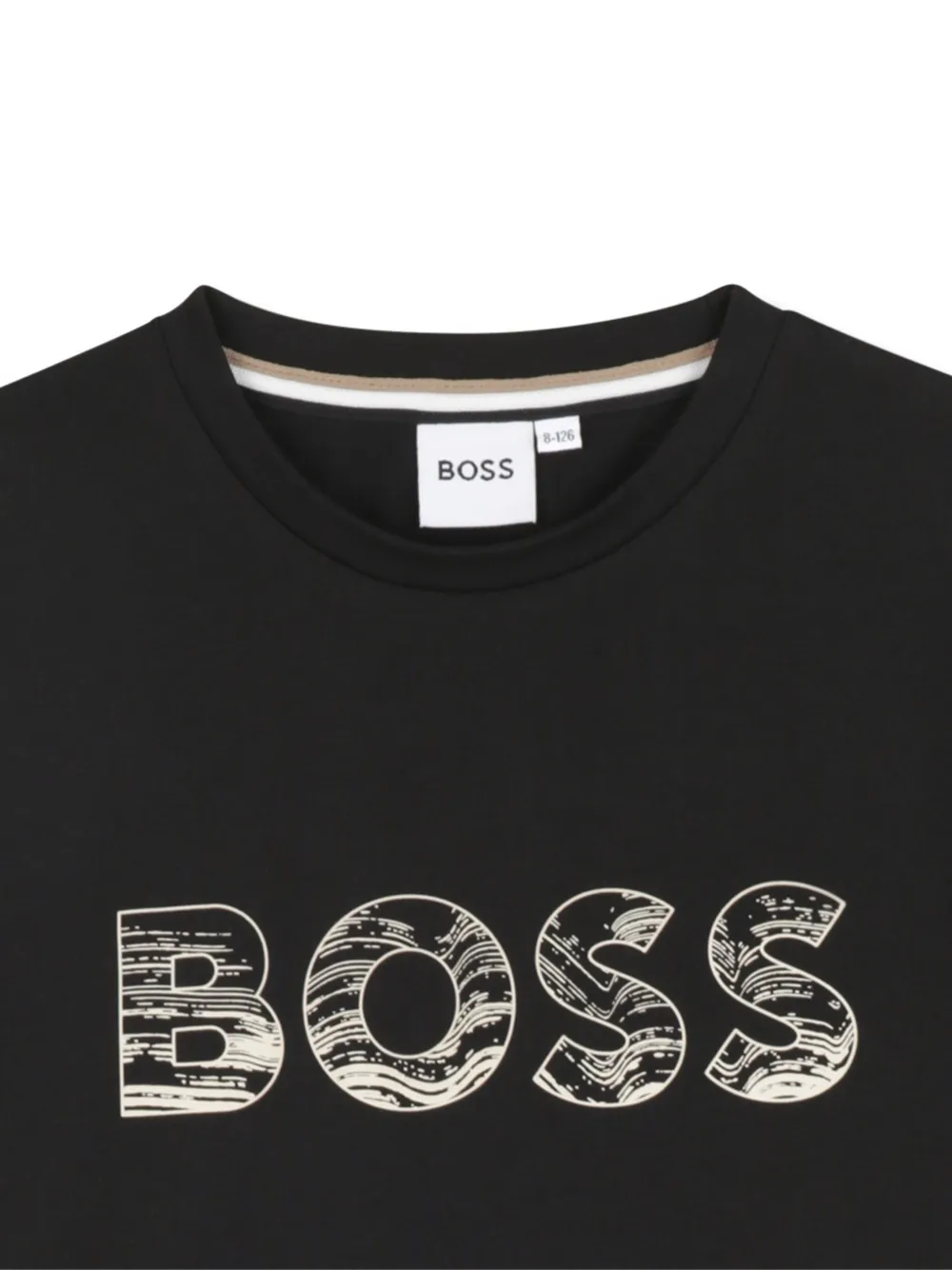 BOSS Kidswear T-shirt met logoprint Zwart