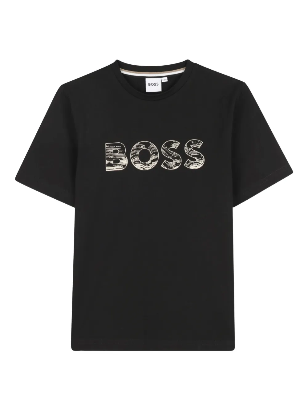 BOSS Kidswear T-shirt met logoprint Zwart