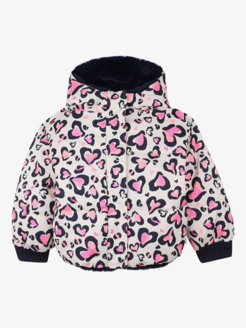 Billieblush heart-print puffer jacket