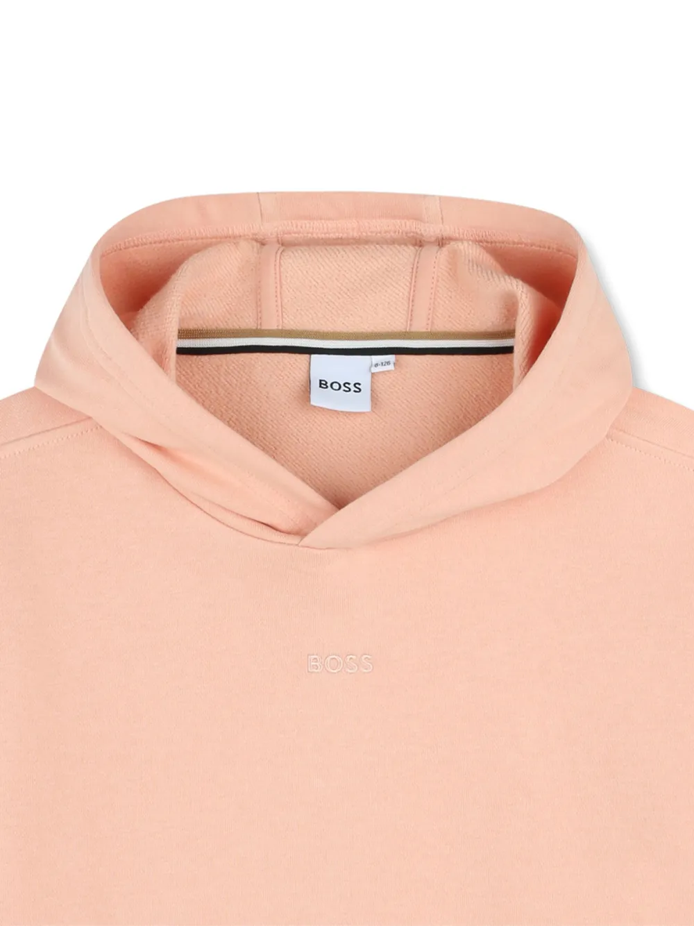 BOSS Kidswear Hoodie met logodetail Roze