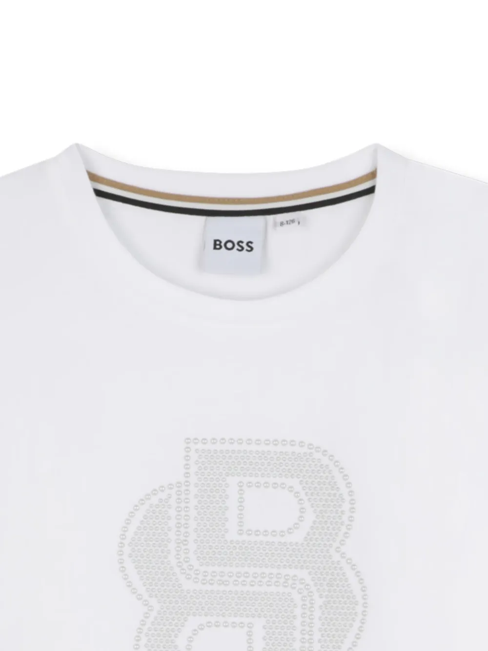 Bosswear Embellished Puff-sleeve T-shirt In White