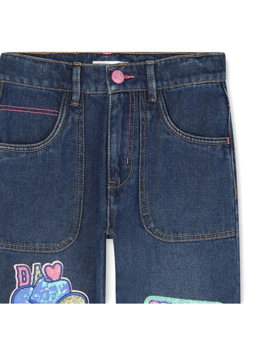 Billieblush Jeans met patchdetail Blauw