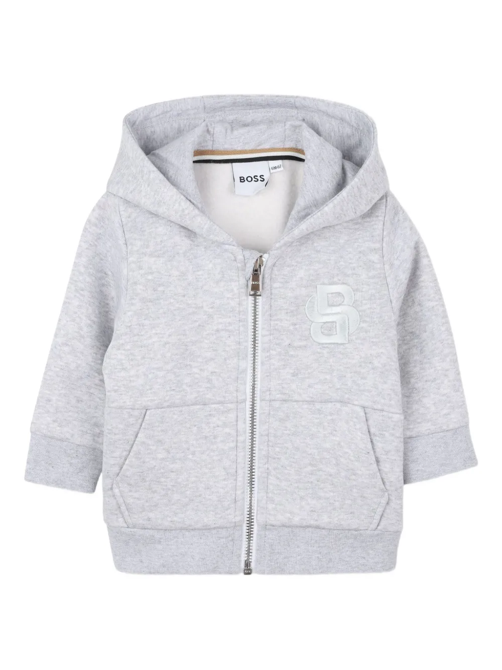 Bosswear Hooded Zip-up Tracksuit (set Of Two) In Gray