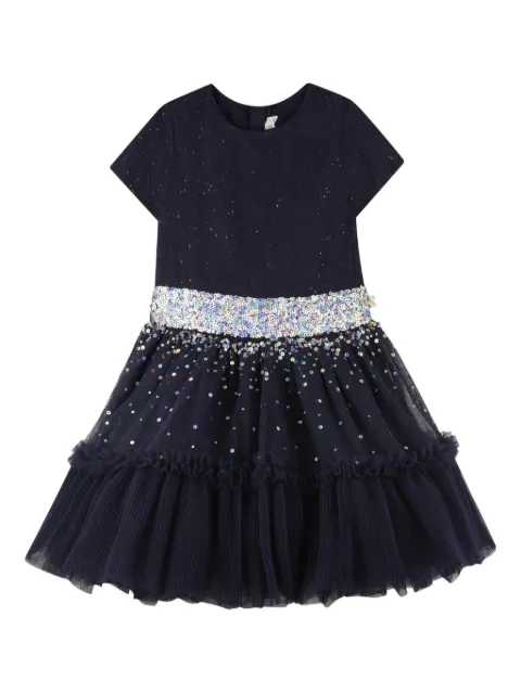 Billieblush vestido de tul con detalles de lentejuelas