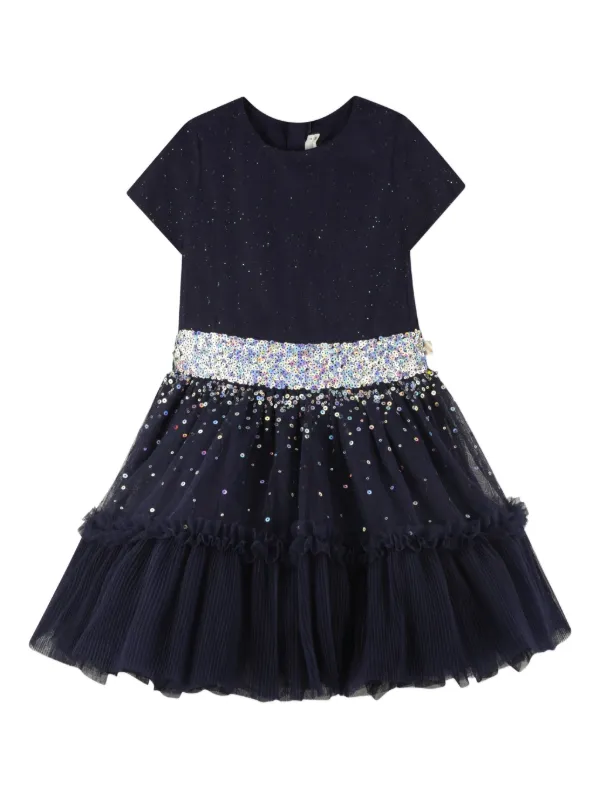 billieblush sequin dress Billieblush sequin-embellished Tulle Dress | Blue