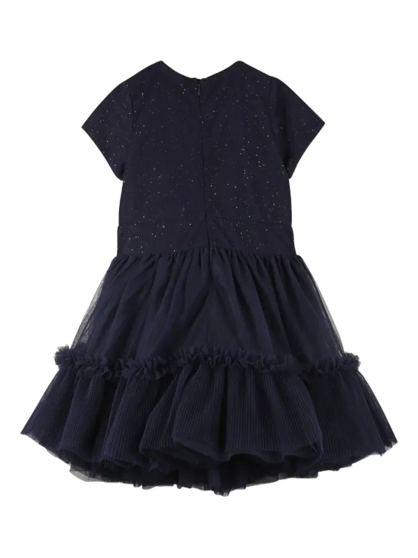 billieblush sequin dress Billieblush Girls Pleated Sequin Dress in Multicolour 3 Yrs White