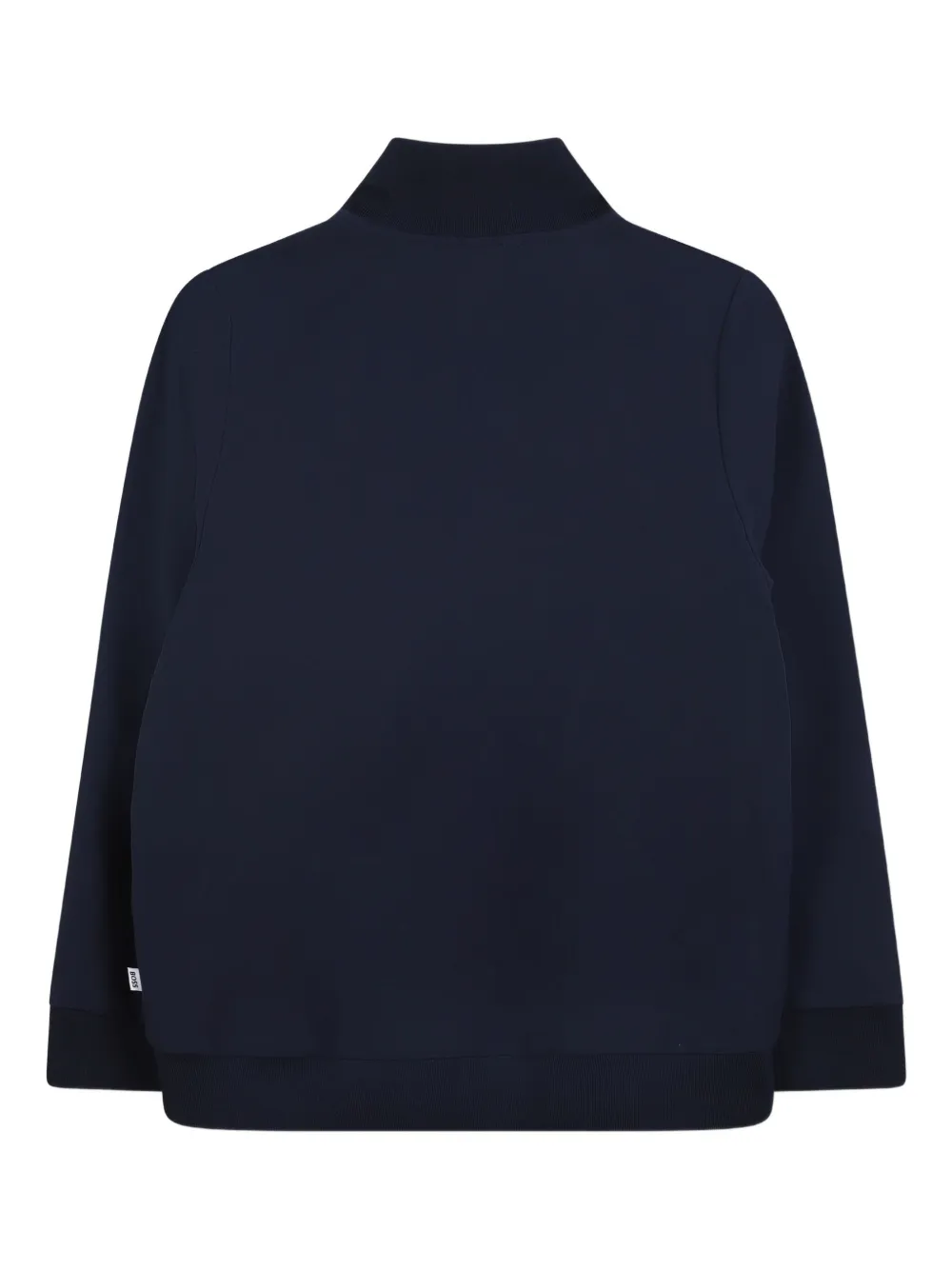 BOSS Kidswear Jas met hoge hals en rits aan de voorkant Blauw