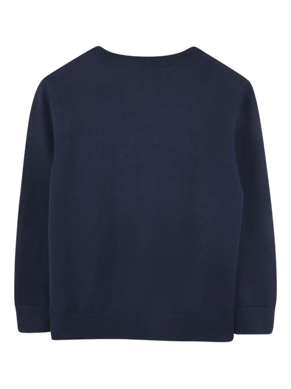 BOSS Kidswear Sweater met ronde hals Blauw