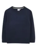 BOSS Kidswear logo-embossed crew-neck sweatshirt - Blue