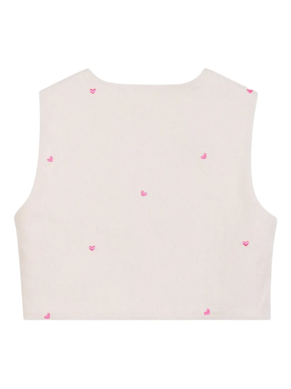 Billieblush Top met geborduurd hart Beige
