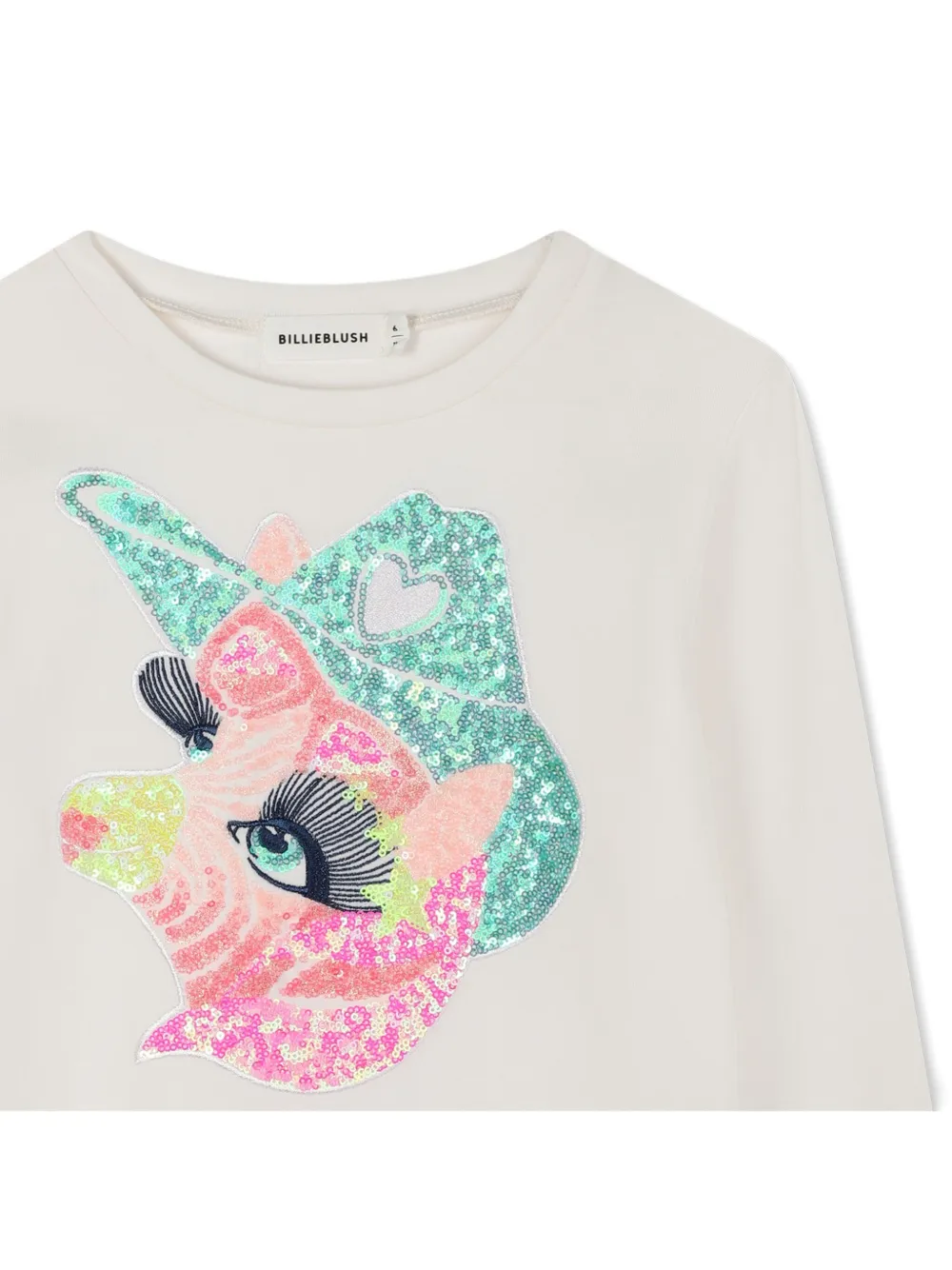 Billieblush Sweater verfraaid met pailletten en print Beige