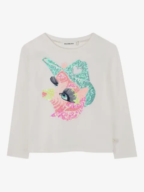 Billieblush sudadera bordada con lentejuelas y unicornio gráfico