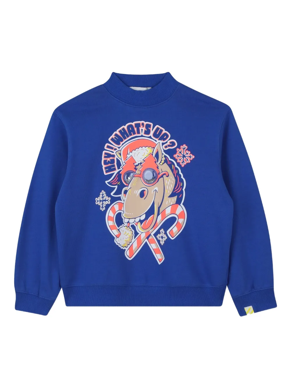 Billieblush Sweater met grafische paardenprint Blauw