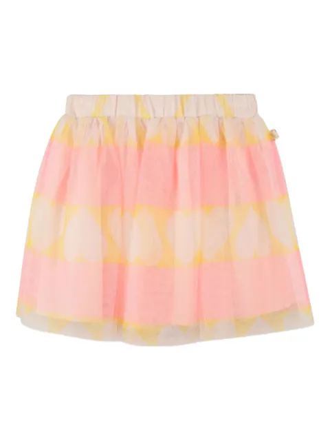 Billieblush heart-print tulle skirt