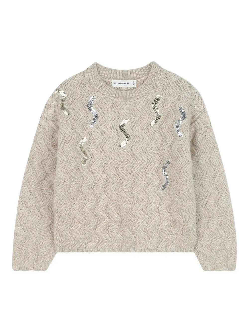 Billieblush Trui verfraaid met pailletten Beige